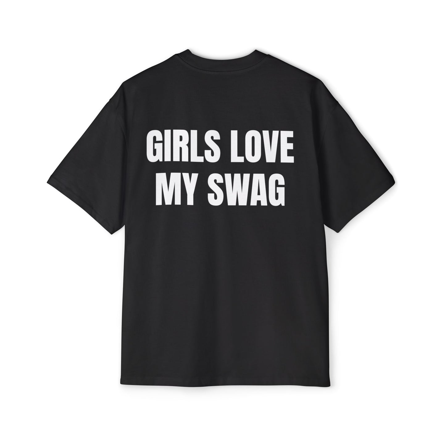GIRLS LOVE MY SWAG Koszulka Bluzka Boxy Oversized Tee T-shirt