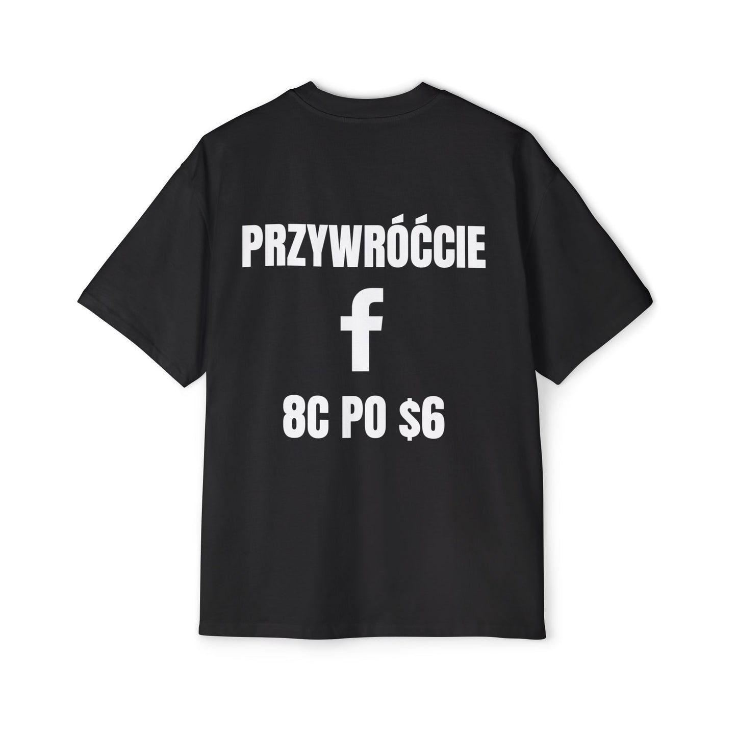 PRZYWRÓĆCIE FB 8C PO $6 Koszulka Bluzka Boxy Oversized Tee T-shirt