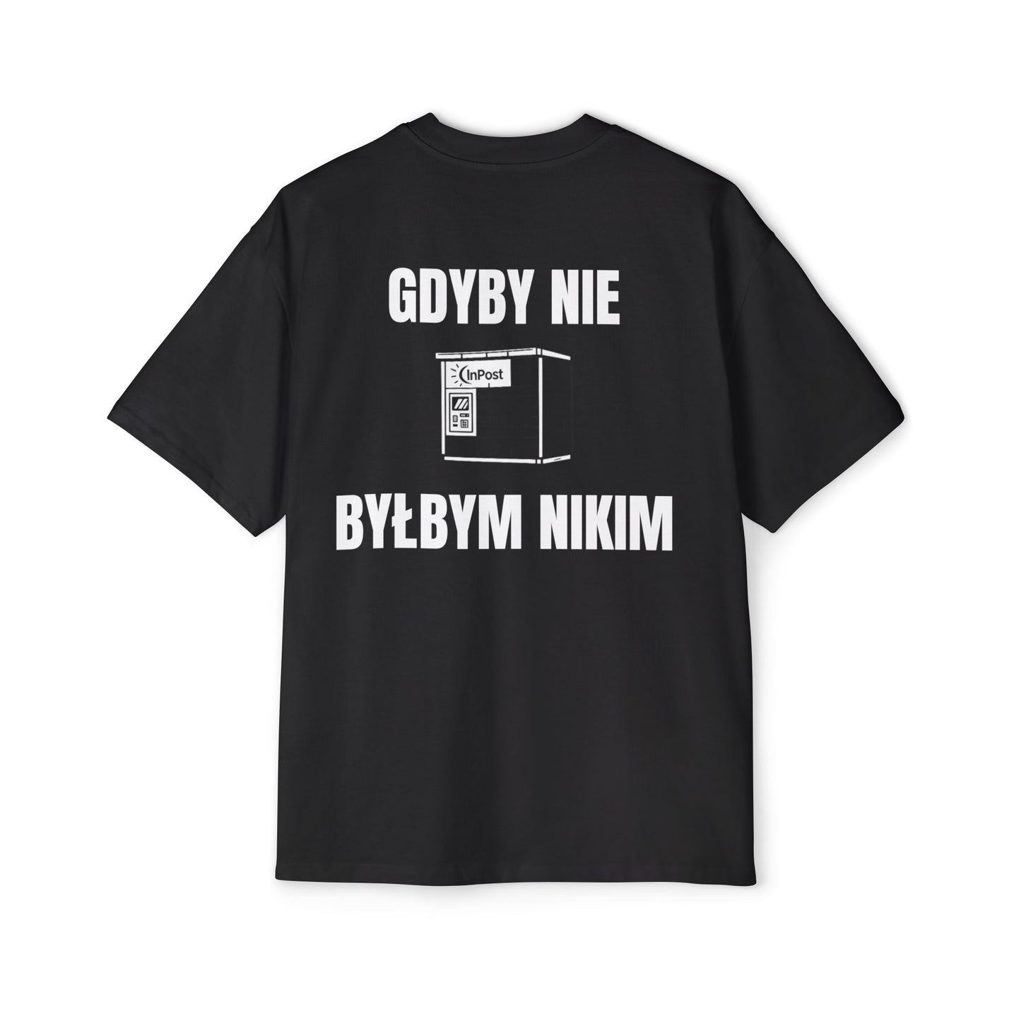 GDYBY NIE PACZKOMATY BYLBYM NIKIM Koszulka Bluzka Boxy Oversized Tee T-shirt