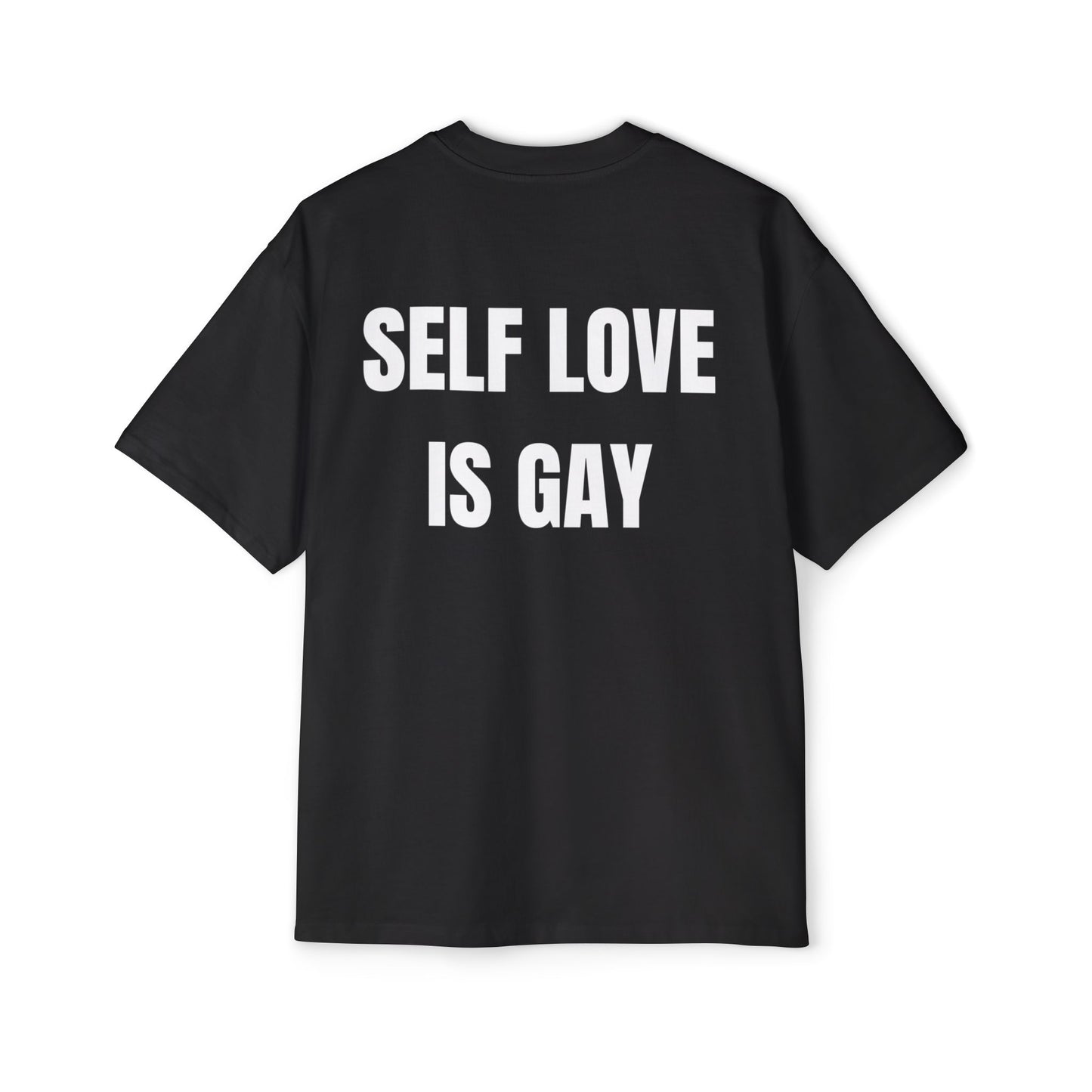 SELF LOVE IS GAY Koszulka Bluzka Boxy Oversized Tee T-shirt