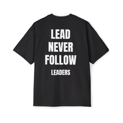 LEAD NEVER FOLLOW Koszulka Bluzka Boxy Oversized Tee T-shirt