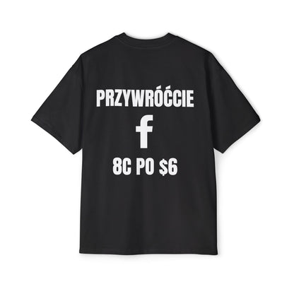 PRZYWRÓĆCIE FB 8C PO $6 Koszulka Bluzka Boxy Oversized Tee T-shirt
