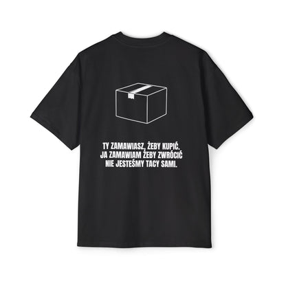 KUPUJE ŻEBY ZWRÓCIĆ Koszulka Bluzka Boxy Oversized Tee T-shirt