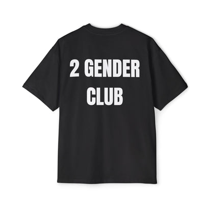 2 GENDER CLUB Koszulka Bluzka Boxy Oversized Tee T-shirt