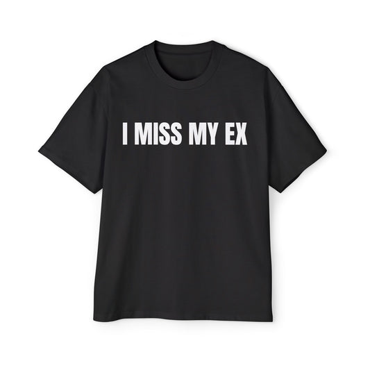 I MISS MY EX Koszulka Bluzka Boxy Oversized Tee T-shirt