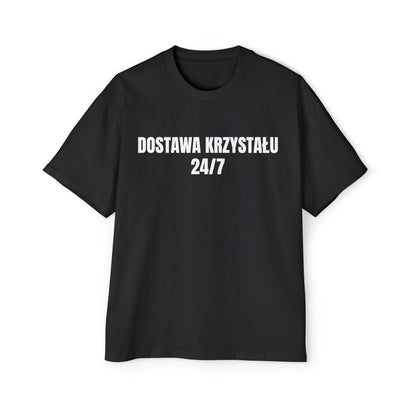 DOSTAWA KRYSZTAŁU 24/7 Koszulka Bluzka Boxy Oversized Tee T-shirt