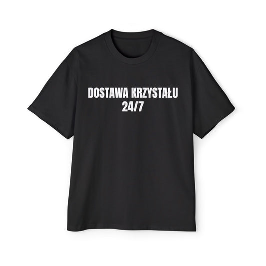 DOSTAWA KRYSZTAŁU 24/7 Koszulka Bluzka Boxy Oversized Tee T-shirt