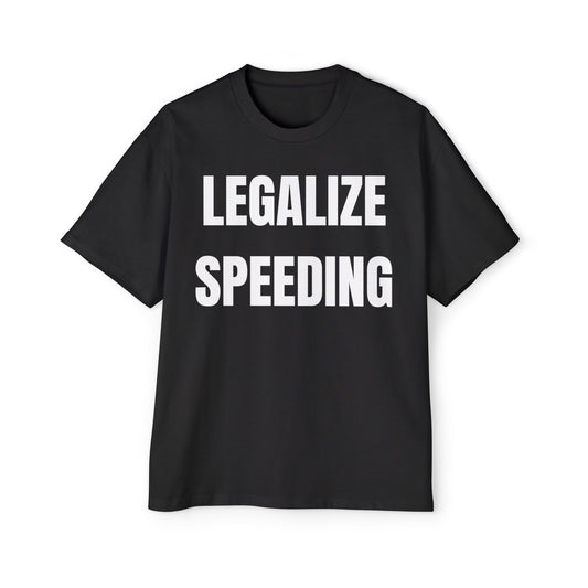 LEGALIZE SPEEDING Koszulka Bluzka Boxy Oversized Tee T-shirt