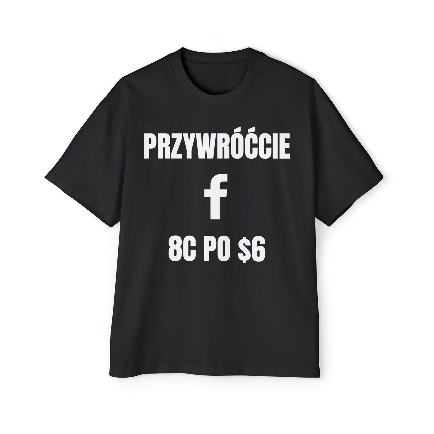 PRZYWRÓĆCIE FB 8C PO $6 Koszulka Bluzka Boxy Oversized Tee T-shirt