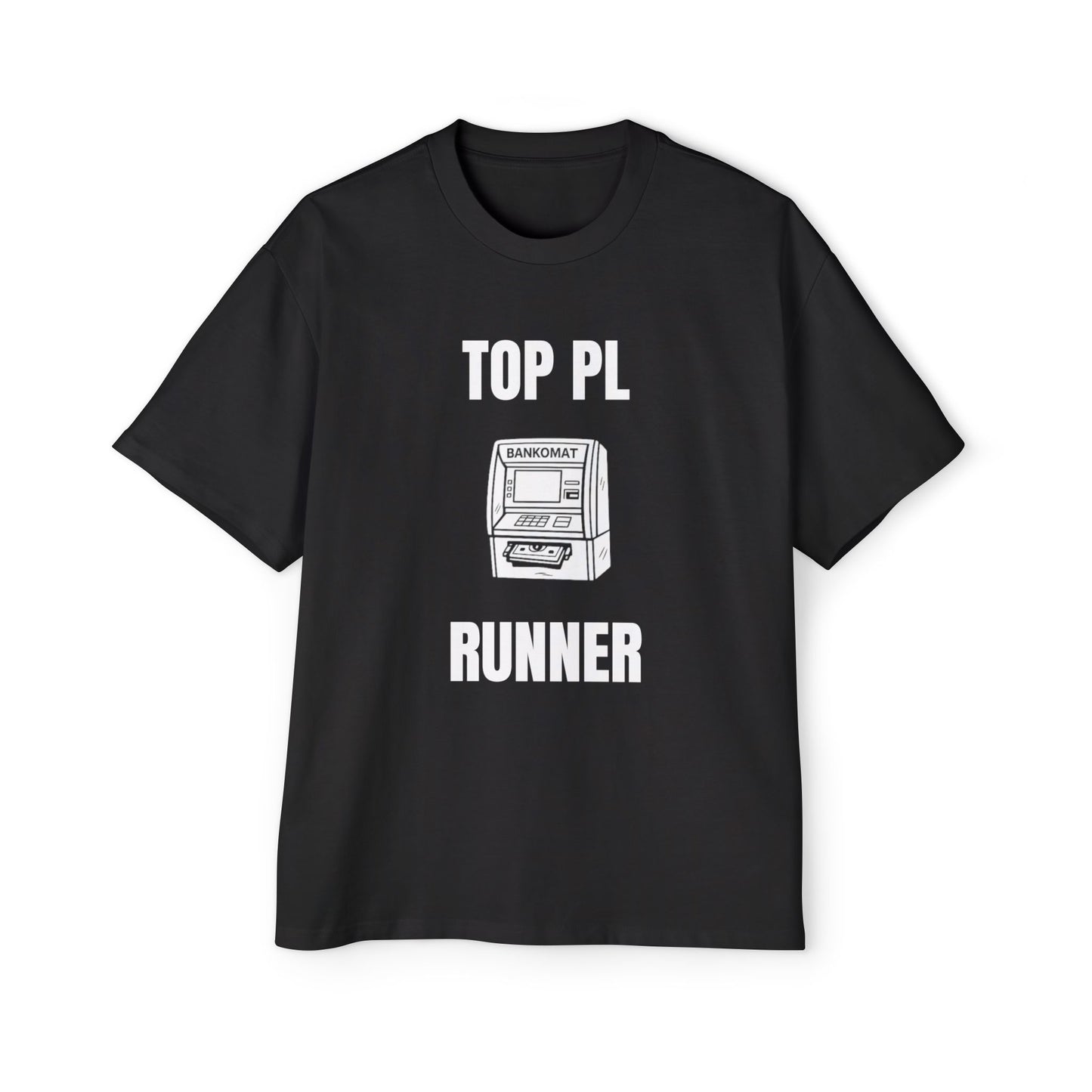 TOP PL RUNNER Koszulka Bluzka Boxy Oversized Tee T-shirt