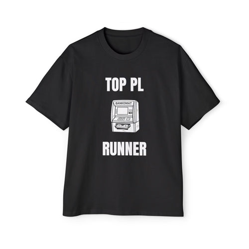 TOP PL RUNNER Koszulka Bluzka Boxy Oversized Tee T-shirt