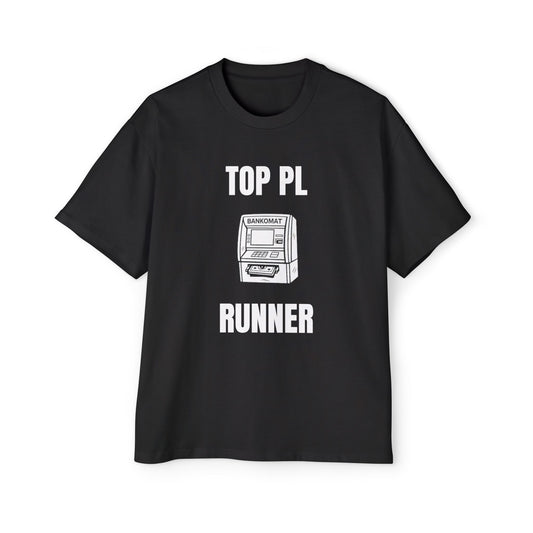 TOP PL RUNNER Koszulka Bluzka Boxy Oversized Tee T-shirt
