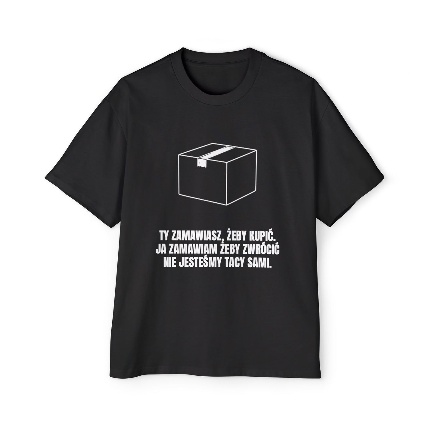 KUPUJE ŻEBY ZWRÓCIĆ Koszulka Bluzka Boxy Oversized Tee T-shirt