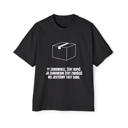 KUPUJE ŻEBY ZWRÓCIĆ Koszulka Bluzka Boxy Oversized Tee T-shirt