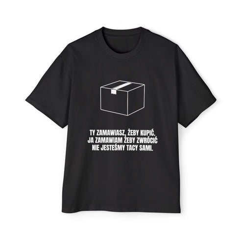 KUPUJE ŻEBY ZWRÓCIĆ Koszulka Bluzka Boxy Oversized Tee T-shirt