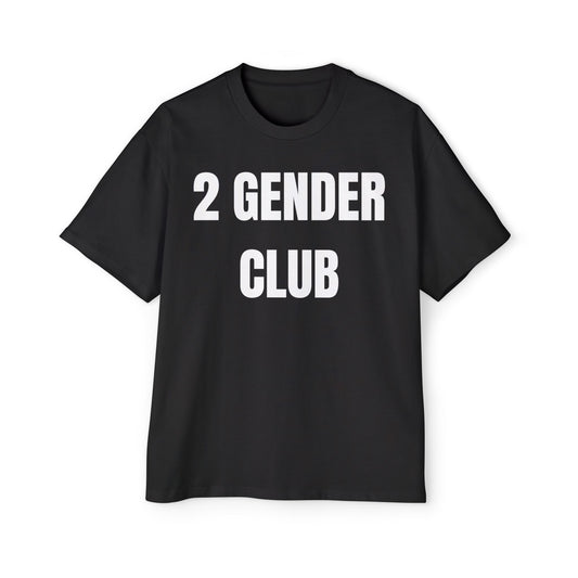 2 GENDER CLUB Koszulka Bluzka Boxy Oversized Tee T-shirt